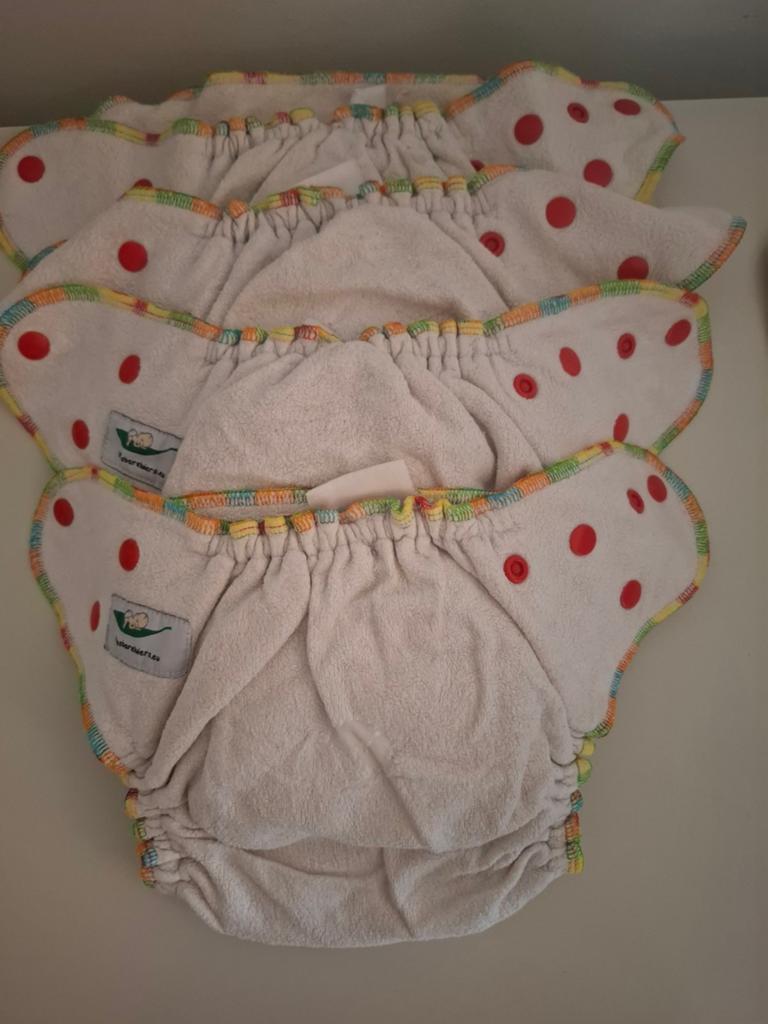 Set van 4 Wasbare Luiers 4-16kg - WasbareLuiers eu, Ophalen of Verzenden, Gebruikt