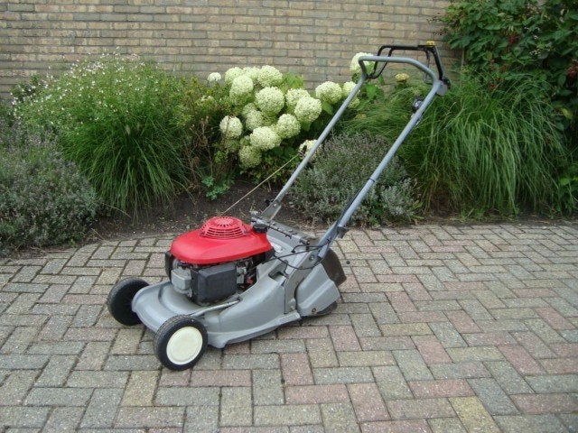 Honda  HRB 476 gazonmaaier., Tuin en Terras, Grasmaaiers, Ophalen, Cirkelmaaier, Honda, Gebruikt