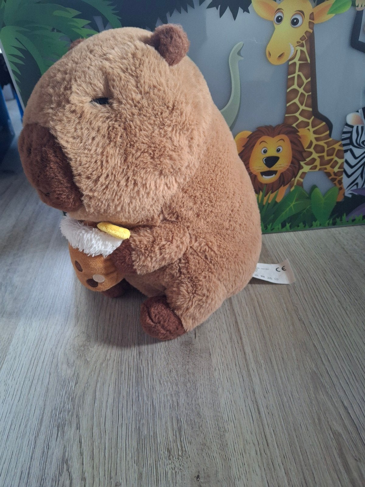 Leuke capybara capibara knuffel met bubble tea, Overige merken, Overige karakters, Overige typen, Nieuw
