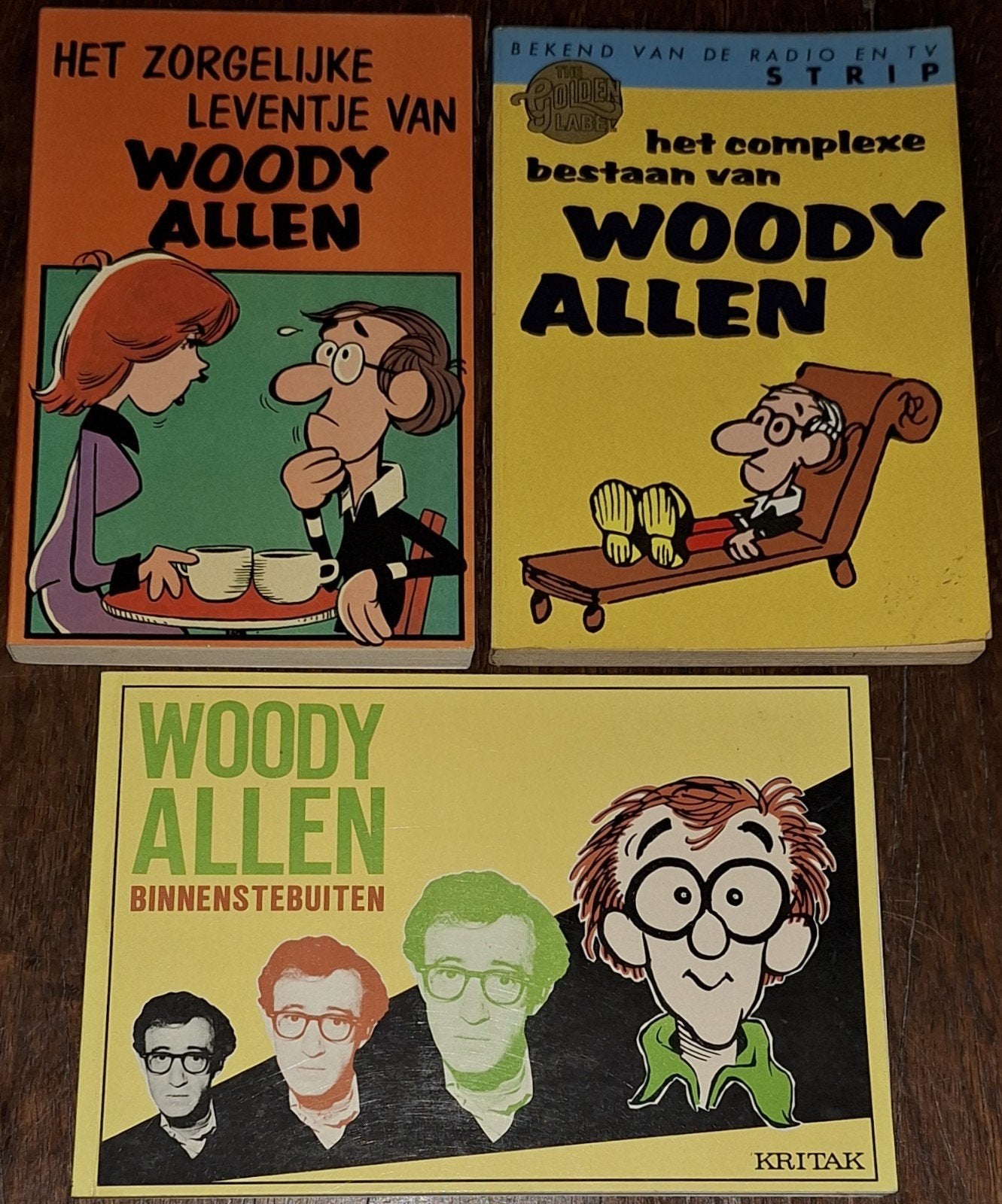 3x Woody Allen stripboeken, Verzenden