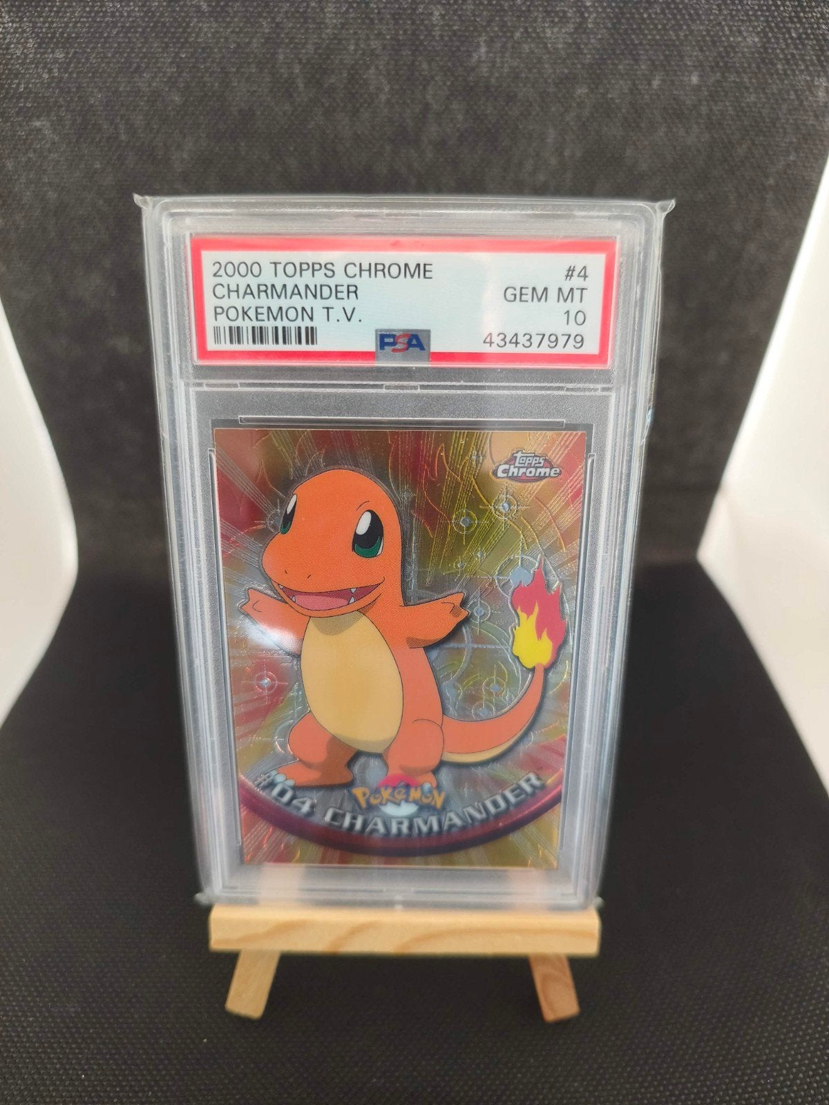 2000 Topps Chrome Charmander #4 – PSA 10 GEM MINT  POP 168, Ophalen of Verzenden