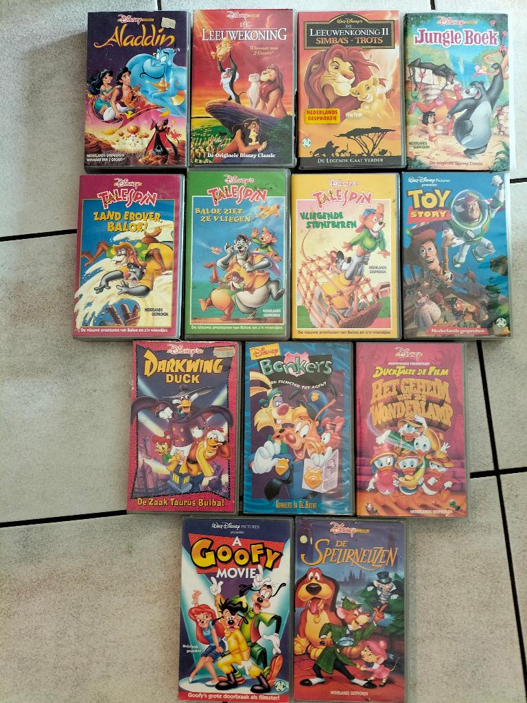 VHS videobanden, Ophalen, Gebruikt, Tekenfilm, Alle leeftijden