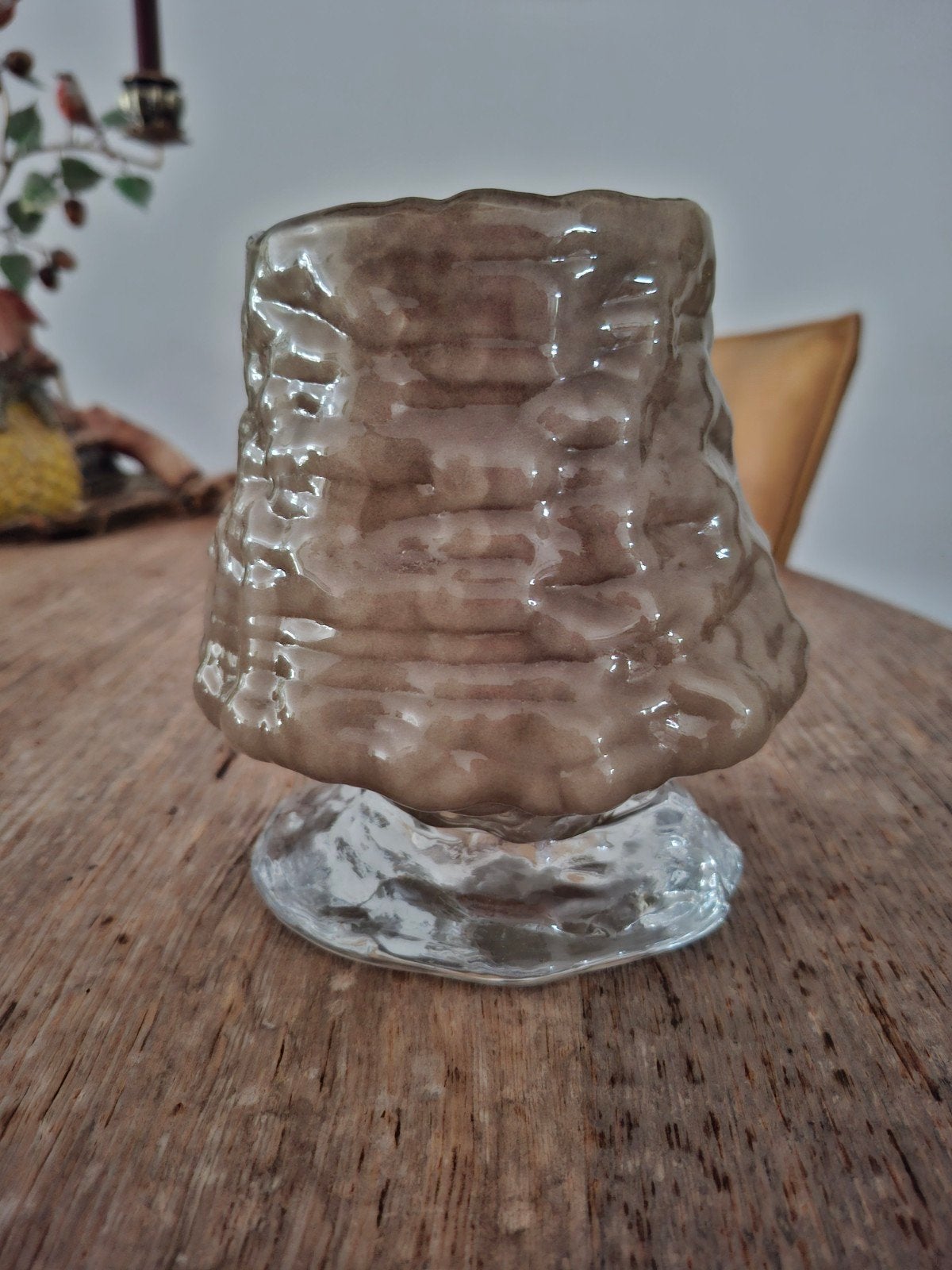 nieuw HKliving Brut textured vaas, Huis en Inrichting, Ophalen of Verzenden, Handgemaakt, Glas