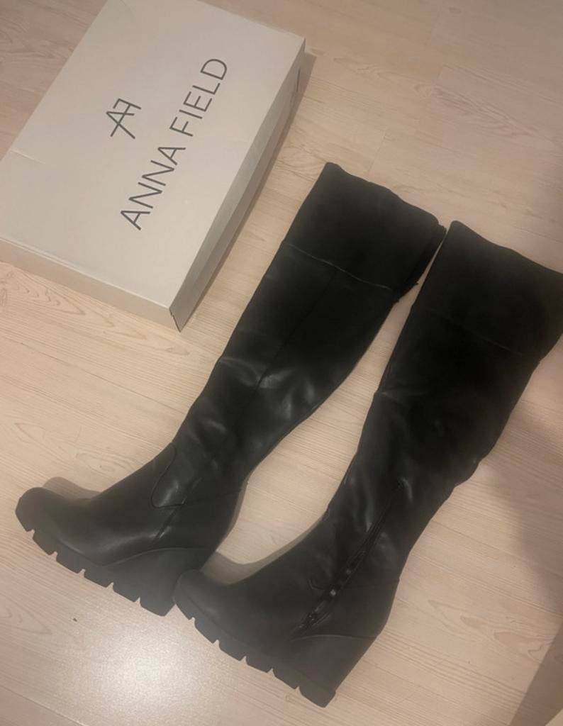 Nieuwe Anna Field Thigh High Laarzen Maat 40, Ophalen of Verzenden, Nieuw, Zwart, Hoge laarzen