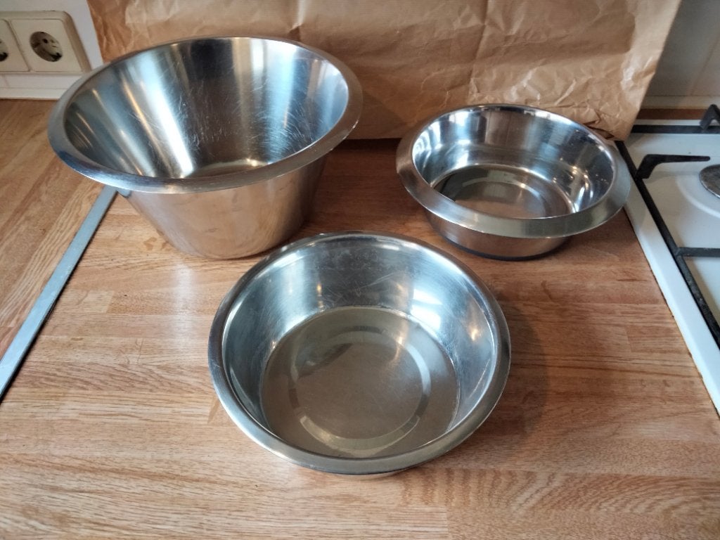 Metalen kommen kruken, Overige typen, IKEA, Zilver, Ophalen of Verzenden