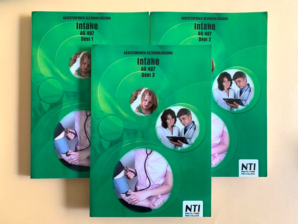 NTI - cursus Intake AG 407 delen 1, 2  en 3, Ophalen of Verzenden, Zo goed als nieuw, Overige niveaus