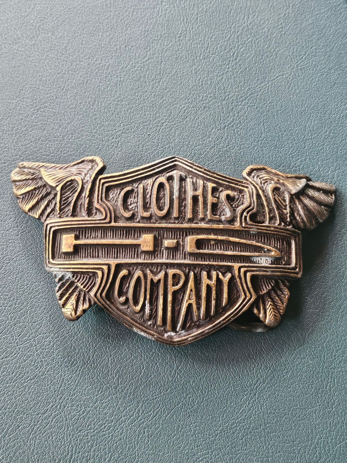 Vintage "Clothes Company" Riemgesp - Messing/Metaal, Ophalen of Verzenden