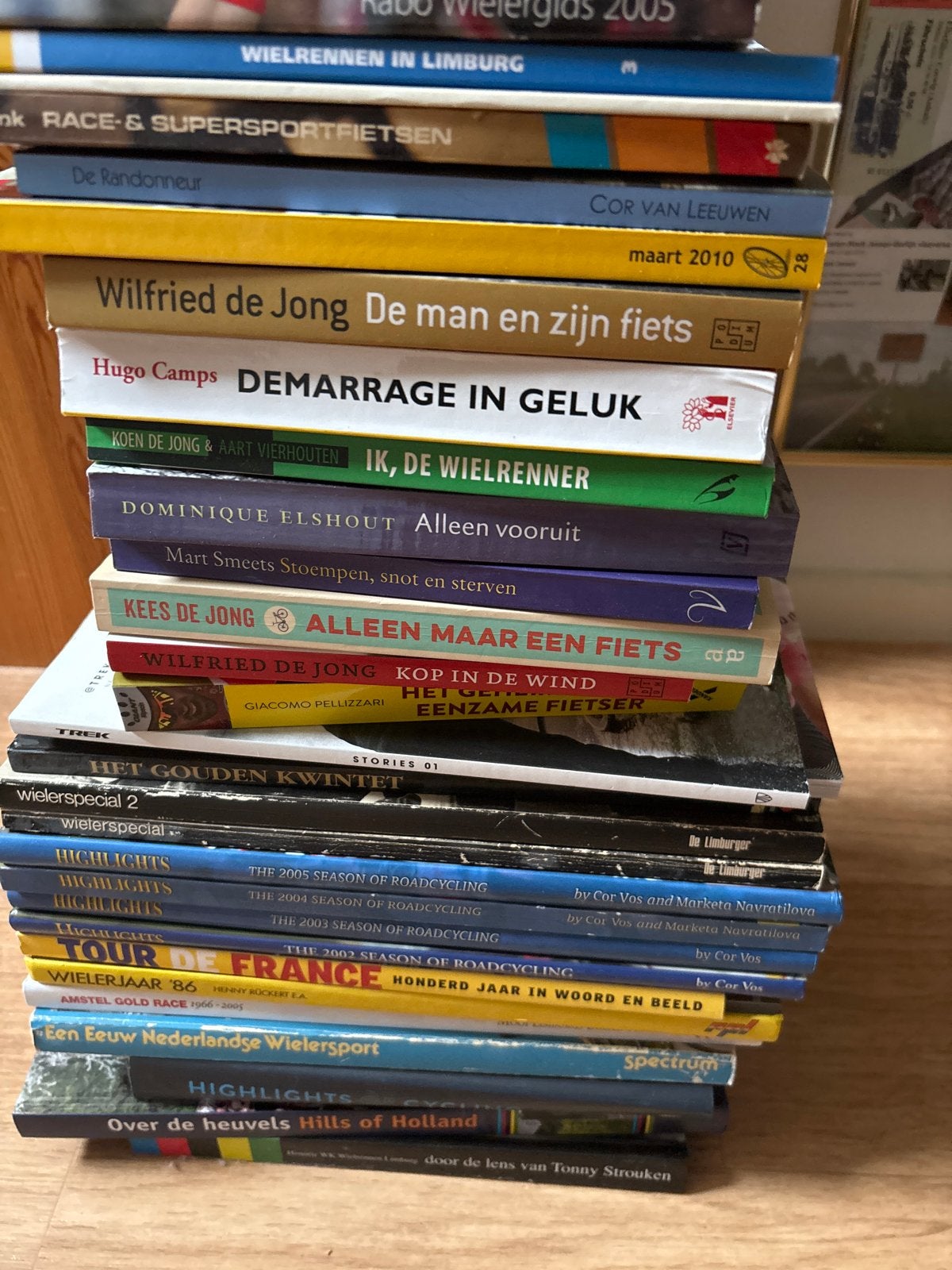 30+ Wielerboeken: Een Collectie voor de Fietsliefhebber, Ophalen of Verzenden, Gelezen, Lopen en Fietsen
