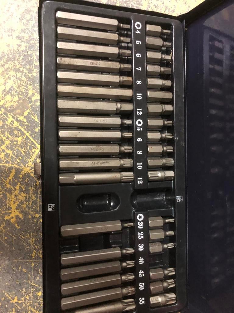 Uitgebreide set Torx en Inbus bits, Ophalen of Verzenden, Gebruikt