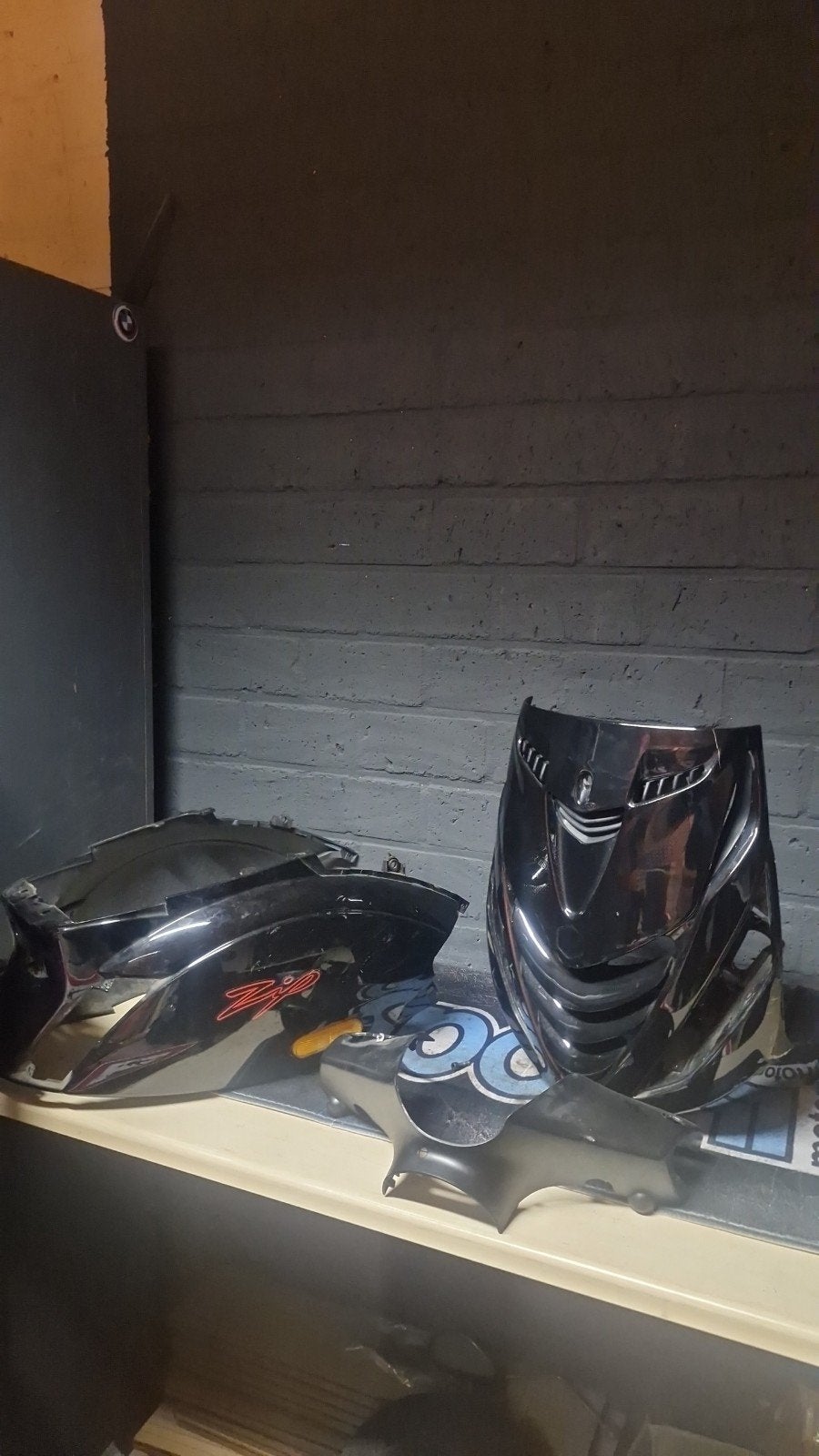 zwart kappenset zip, Motoren, Ophalen of Verzenden