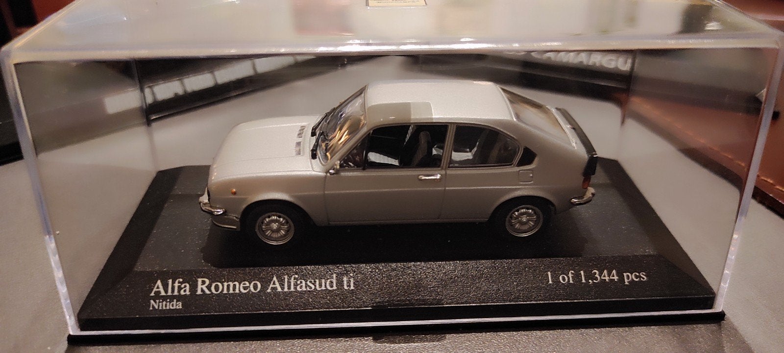 Alfa Romeo Alfasud ti zilver 1974 Minichamps 1:43, Ophalen of Verzenden, Auto, MiniChamps