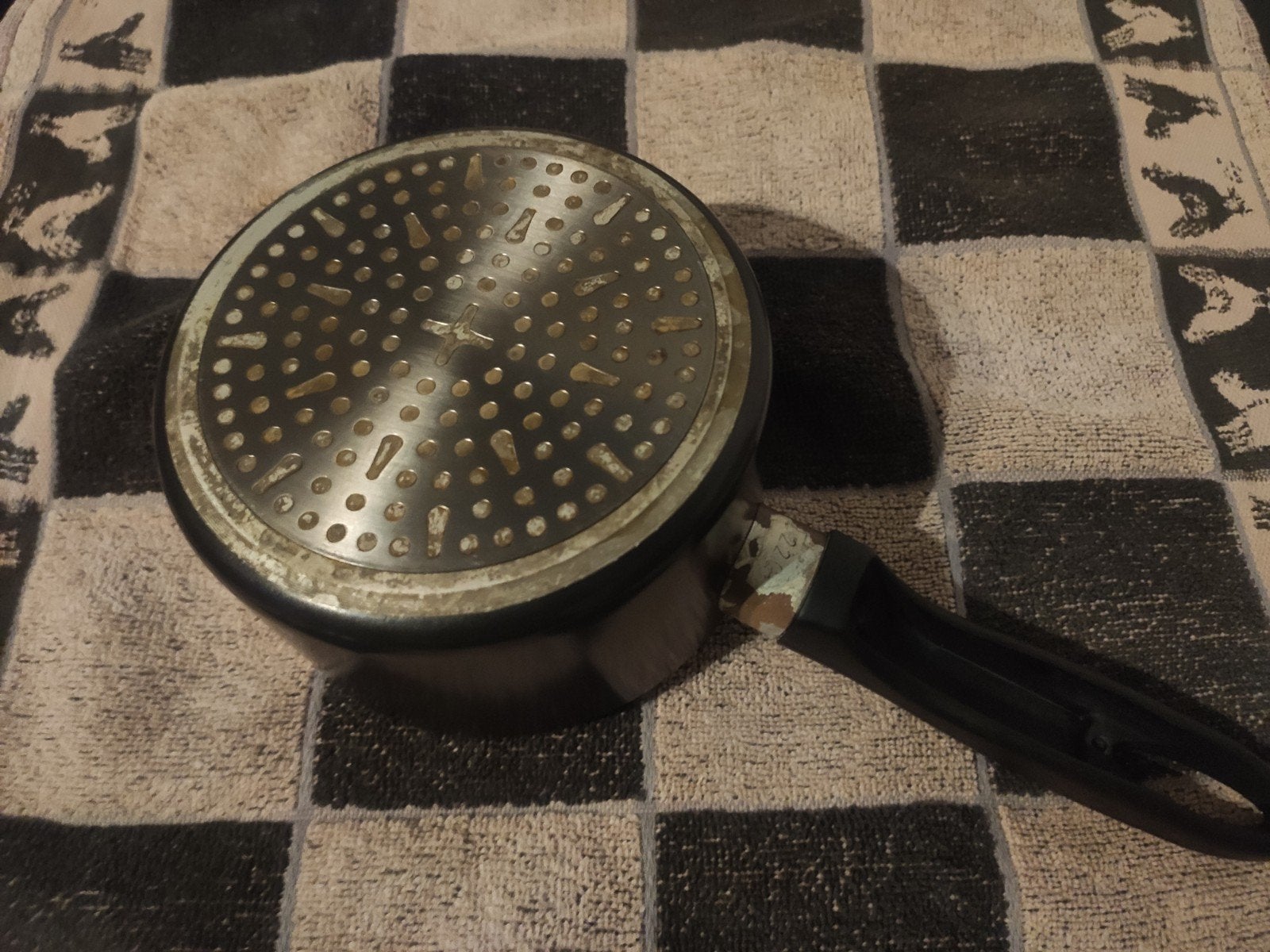 Brabantia steelpan / sauspan 14,5 cm – zwart, Antiaanbaklaag, Ophalen of Verzenden, Gebruikt, Overige materialen