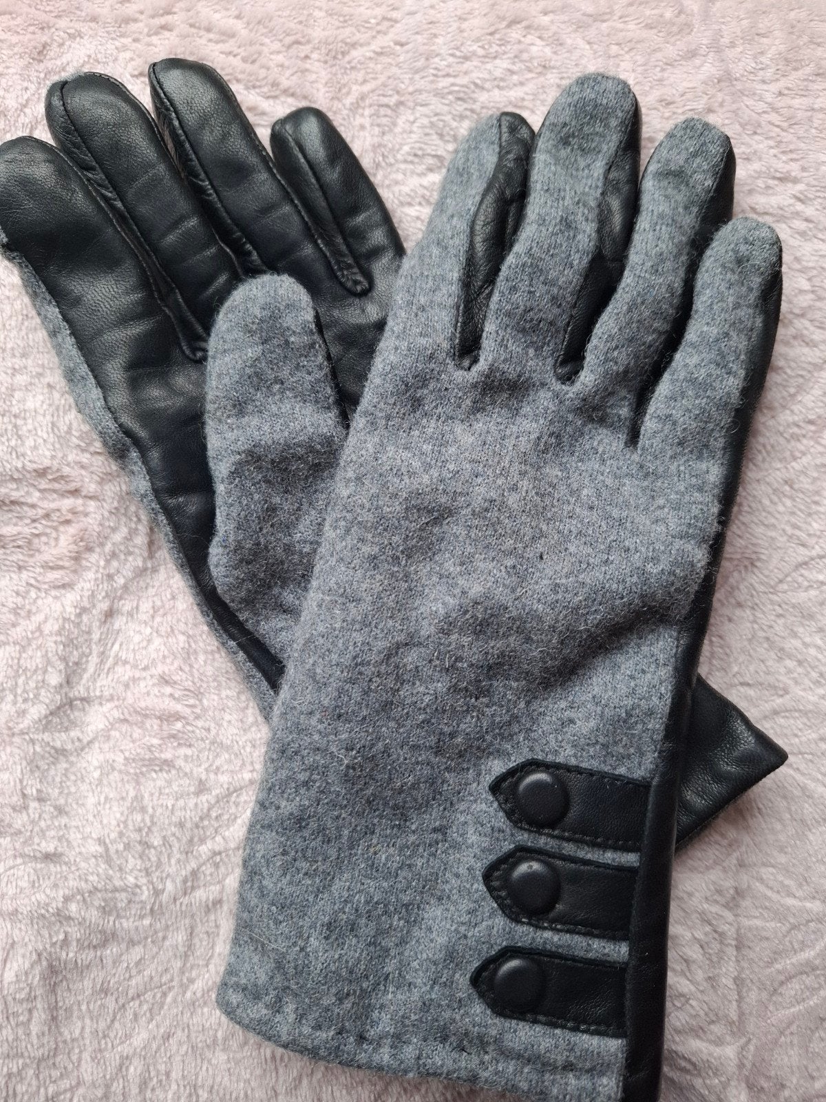 NapoFELT leren dameshandschoenen, Ophalen of Verzenden, Maat 36 (S), Handschoenen, Onbekend