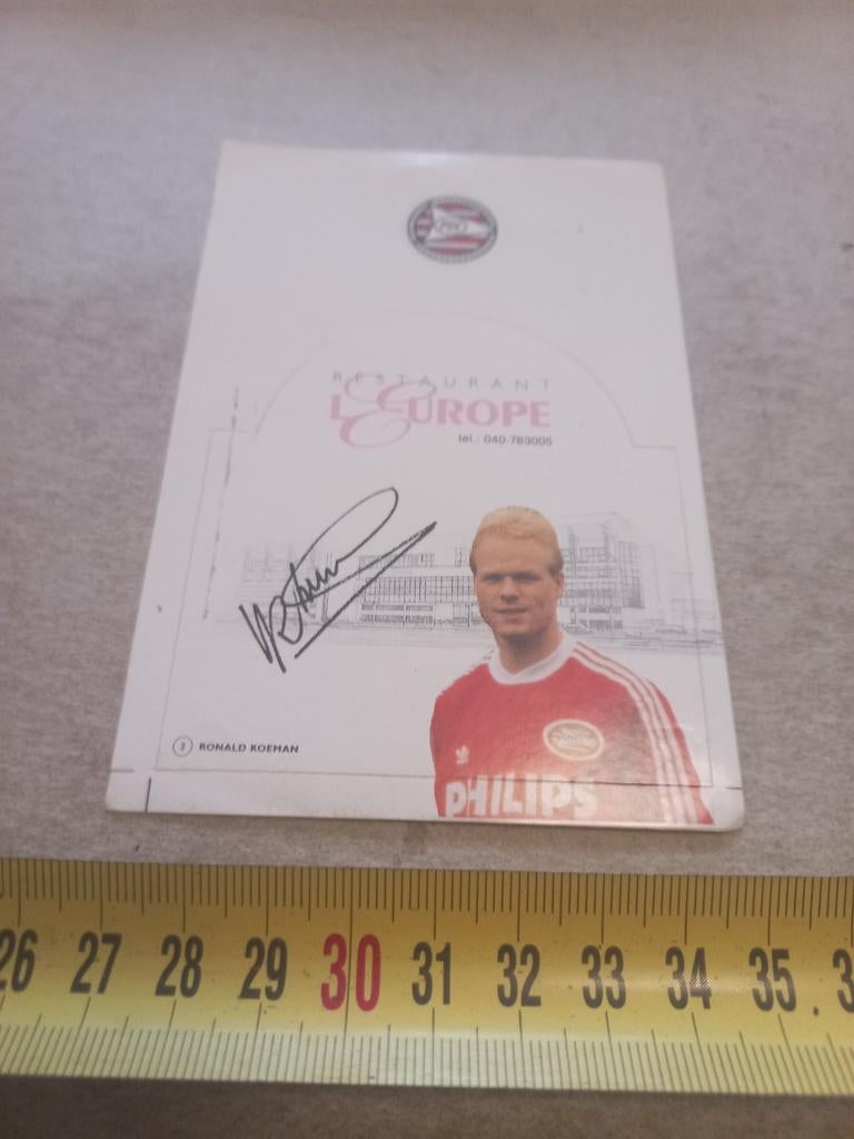 Psv Ronald koeman 2, Ophalen of Verzenden, Zo goed als nieuw