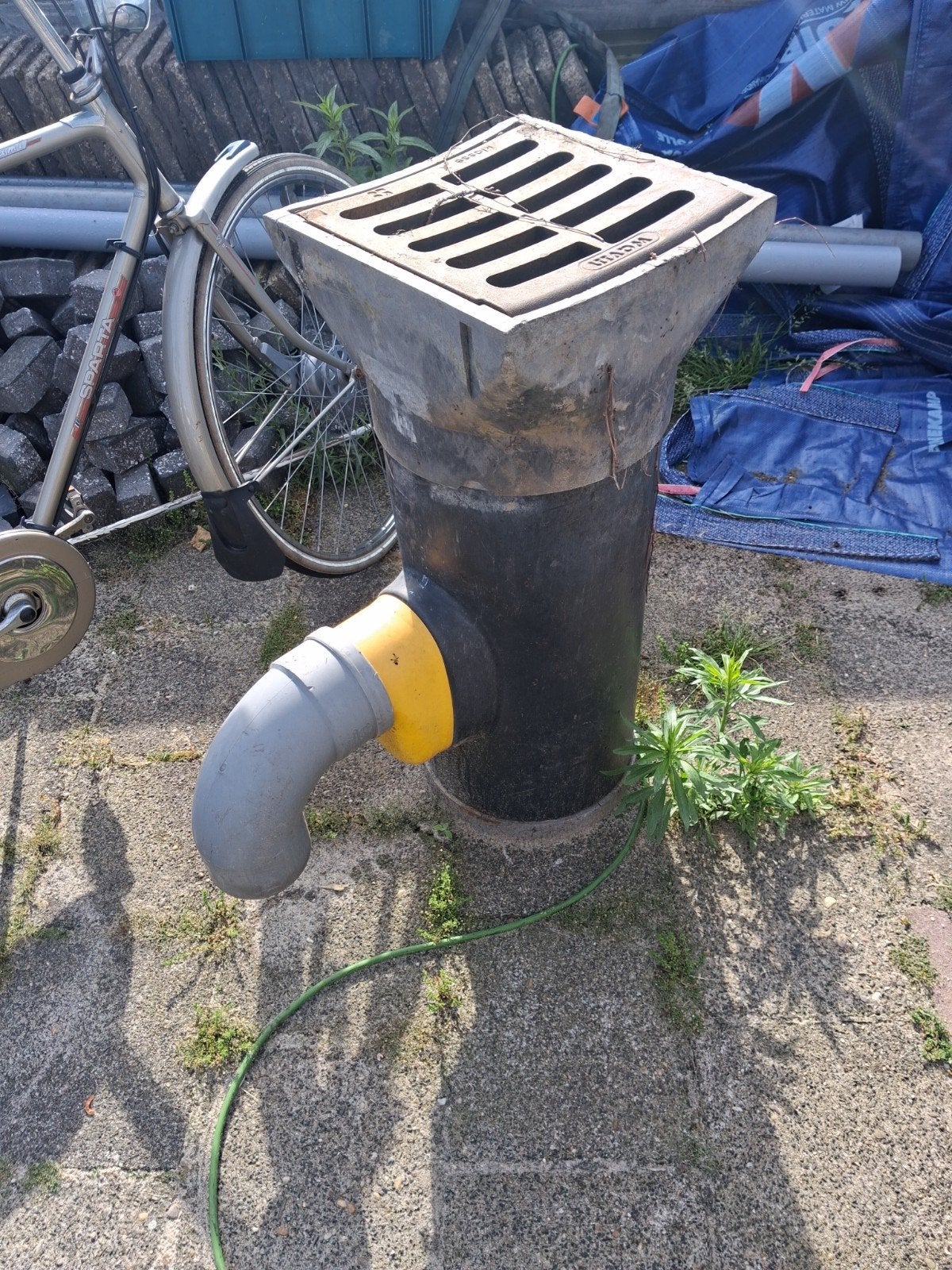 Straat kolk pvc afvoer put, Ophalen, Afvoer, Gebruikt, Pvc