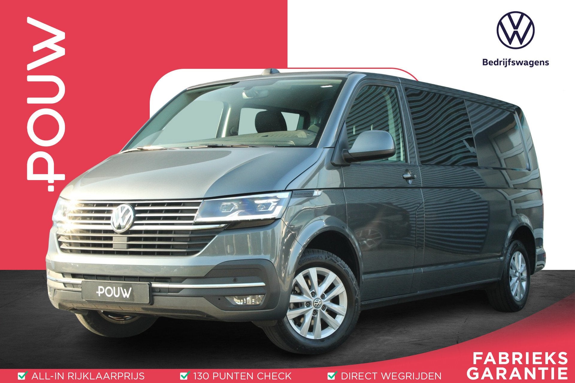 Volkswagen Transporter 2.0 TDI 150pk L2H1 30 DC Highline | 5, Auto's, Voorwielaandrijving, 12 maanden, Stof, Gebruikt