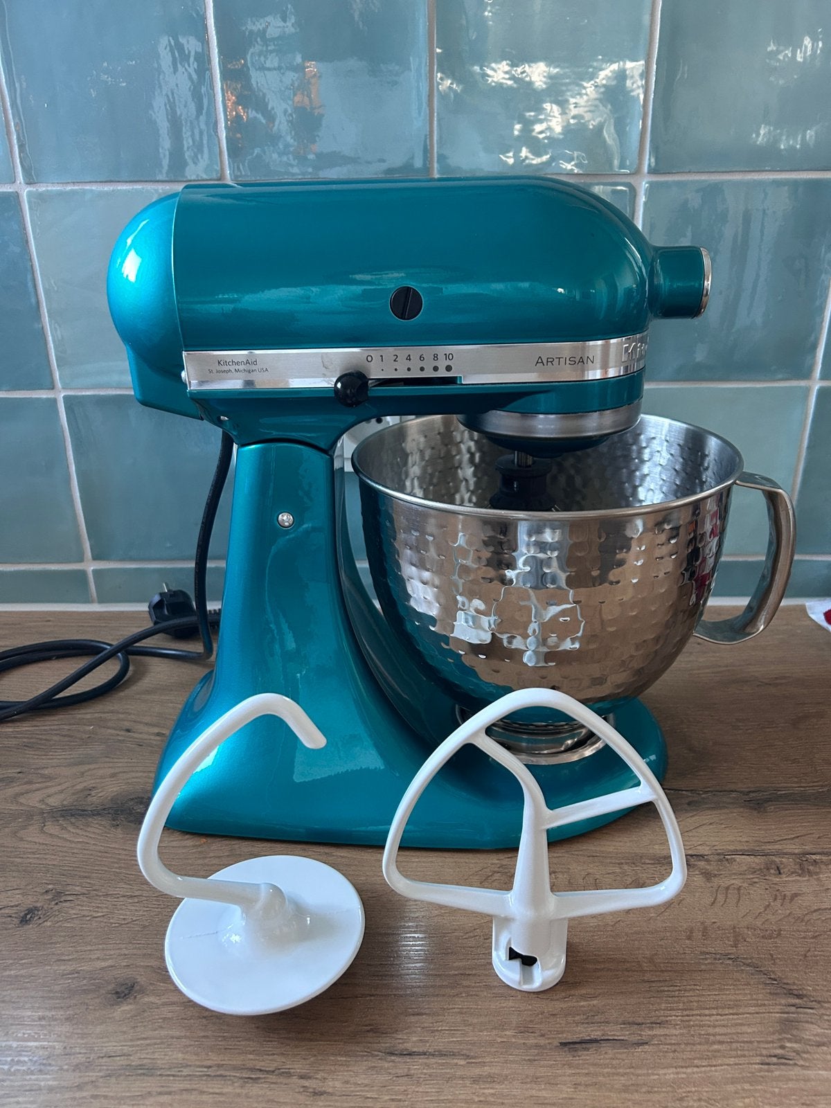 KitchenAid Artisan 300 watt petrol, Ophalen of Verzenden, Zo goed als nieuw