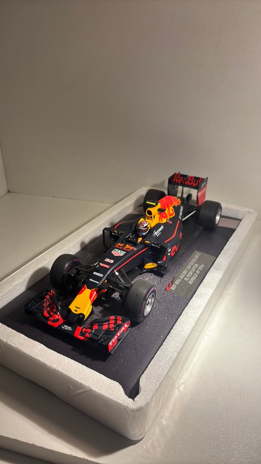 F1 red bull rb12 m.verstappen manaco 2016 minichamps 1.18, Ophalen of Verzenden, MiniChamps, A, A