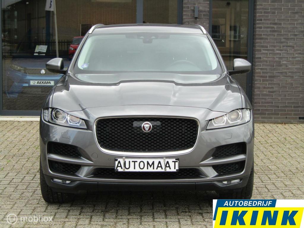 Jaguar F-Pace 2.0t AWD R-Sport | Trekhaak, Winterpakket, Auto's, Jaguar, Gebruikt, 4 cilinders, Leder, Bedrijf