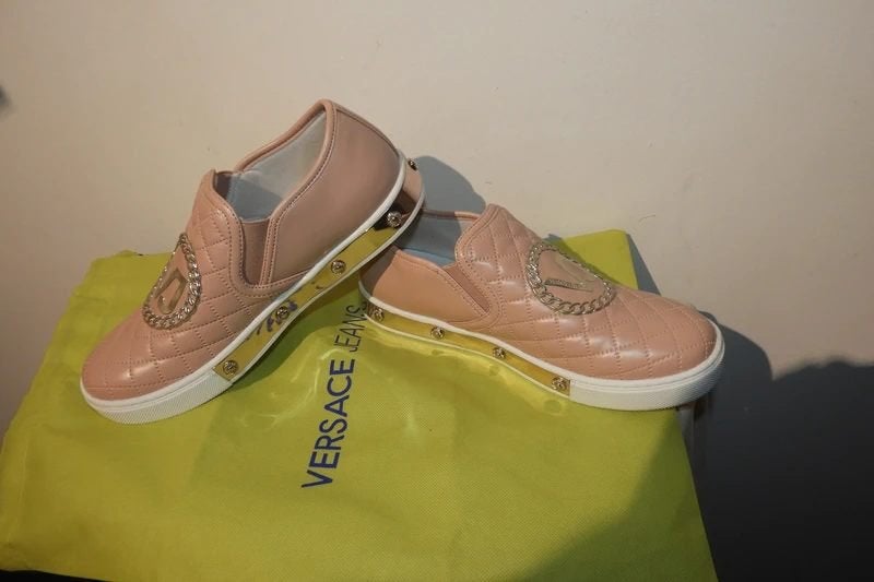 Versace jeans bootschoen/ gymp aparte details ZGAN 40, Verzenden, Roze, Sneakers of Gympen, Zo goed als nieuw