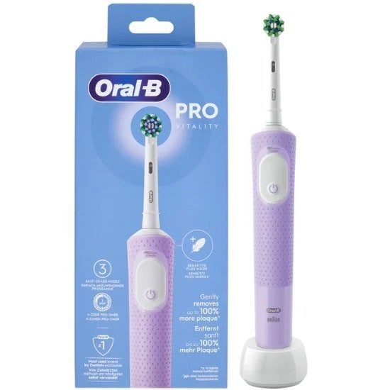 Oral-B Vitality PRO Lila Elektrische Tandenborstel, Ophalen, Nieuw, Opzetborstel