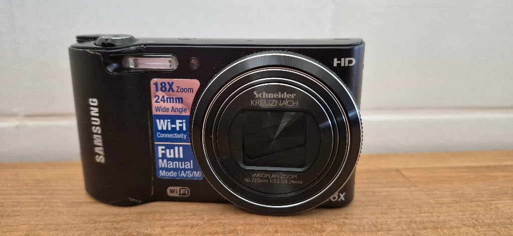 Samsung WB150F Compactcamera met 18x Zoom en Wi-Fi, Audio, Tv en Foto, 14 megapixels, Gebruikt, Ophalen of Verzenden, Compactcamera