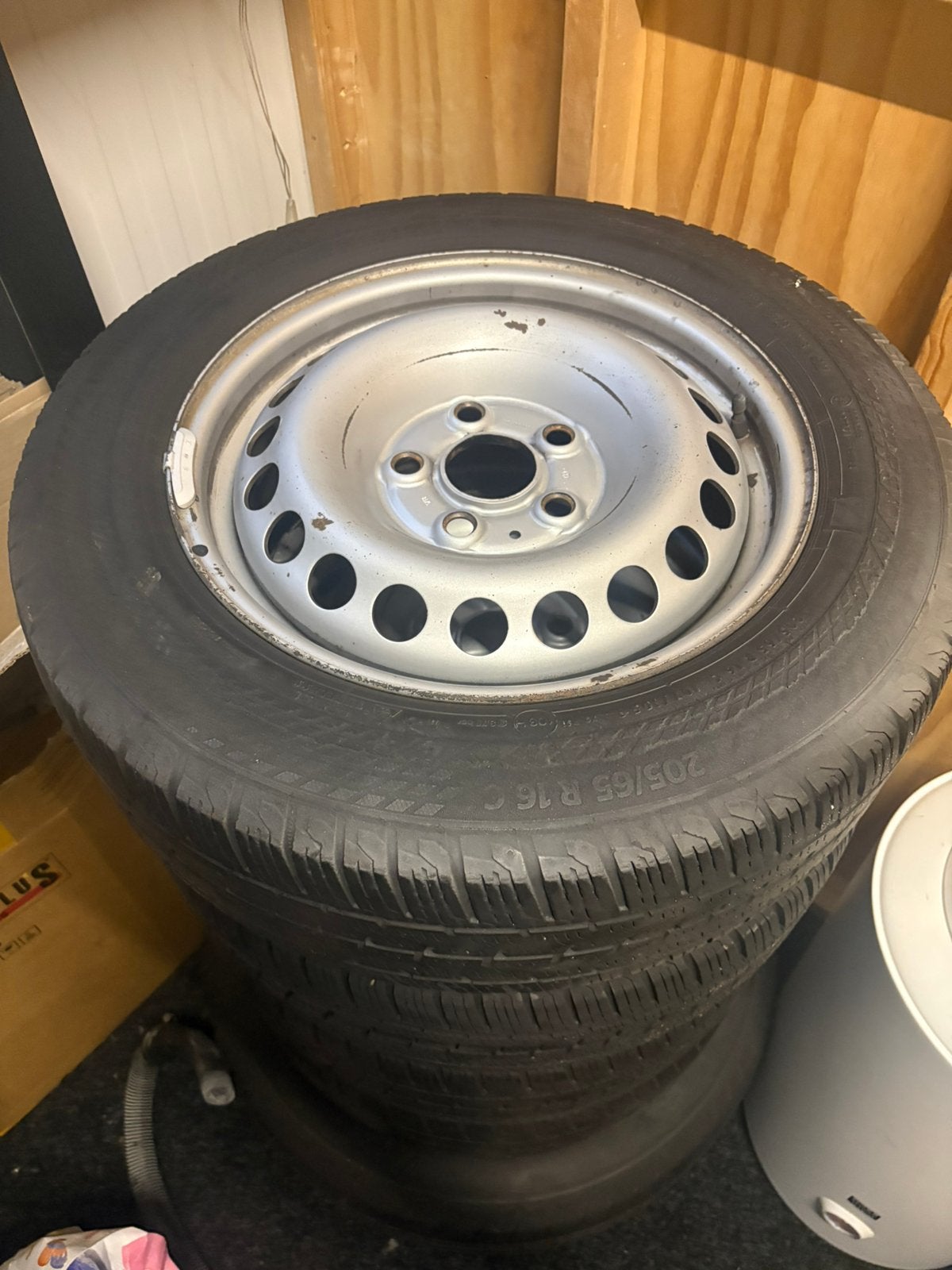 Stalen velgen Transporter T5, 5x120, 205 65 16, Auto-onderdelen, Banden en Velgen, Ophalen, Bestelwagen, 16 inch, 205 mm