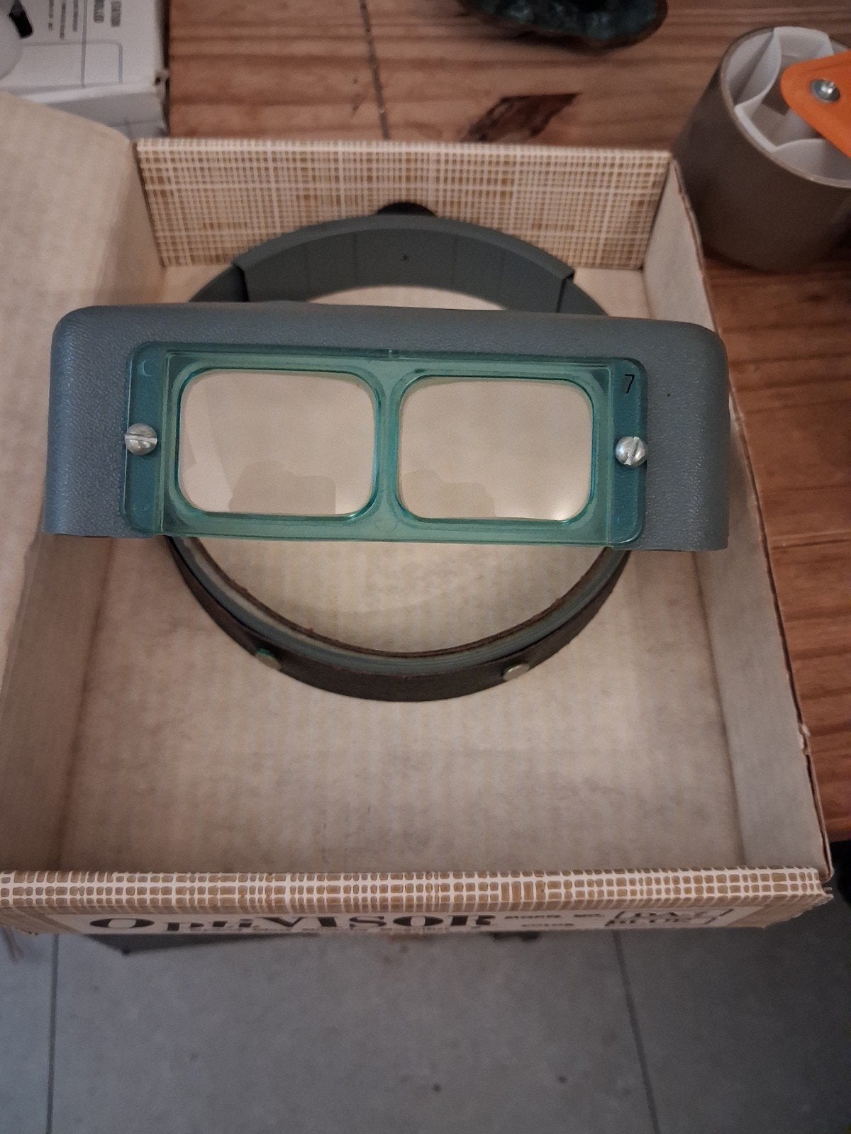 Vintage OptiVISOR Hoofdloep - Optische Glas Binoculaire, Ophalen of Verzenden