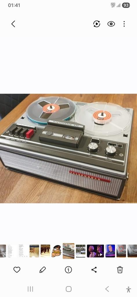 Telefunken Bandrecorder, Ophalen