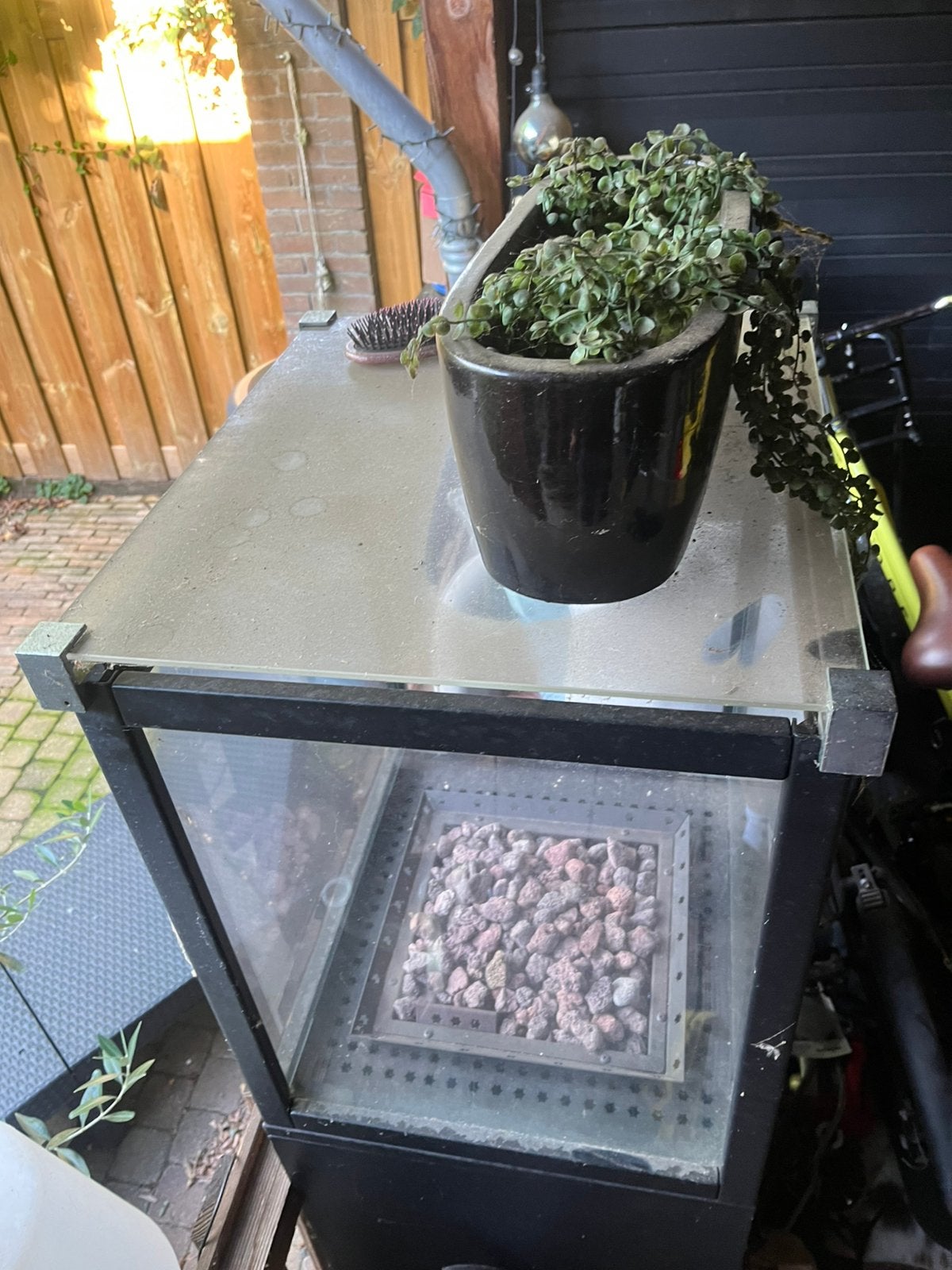 Terras verwarming 150x50x50cm, Tuin en Terras, Ophalen of Verzenden, Zo goed als nieuw