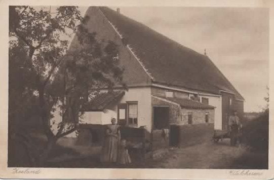 Zeeland 16 klederdrachten boerderij op Walcheren, Verzenden, Voor 1920, Ongelopen, Zeeland