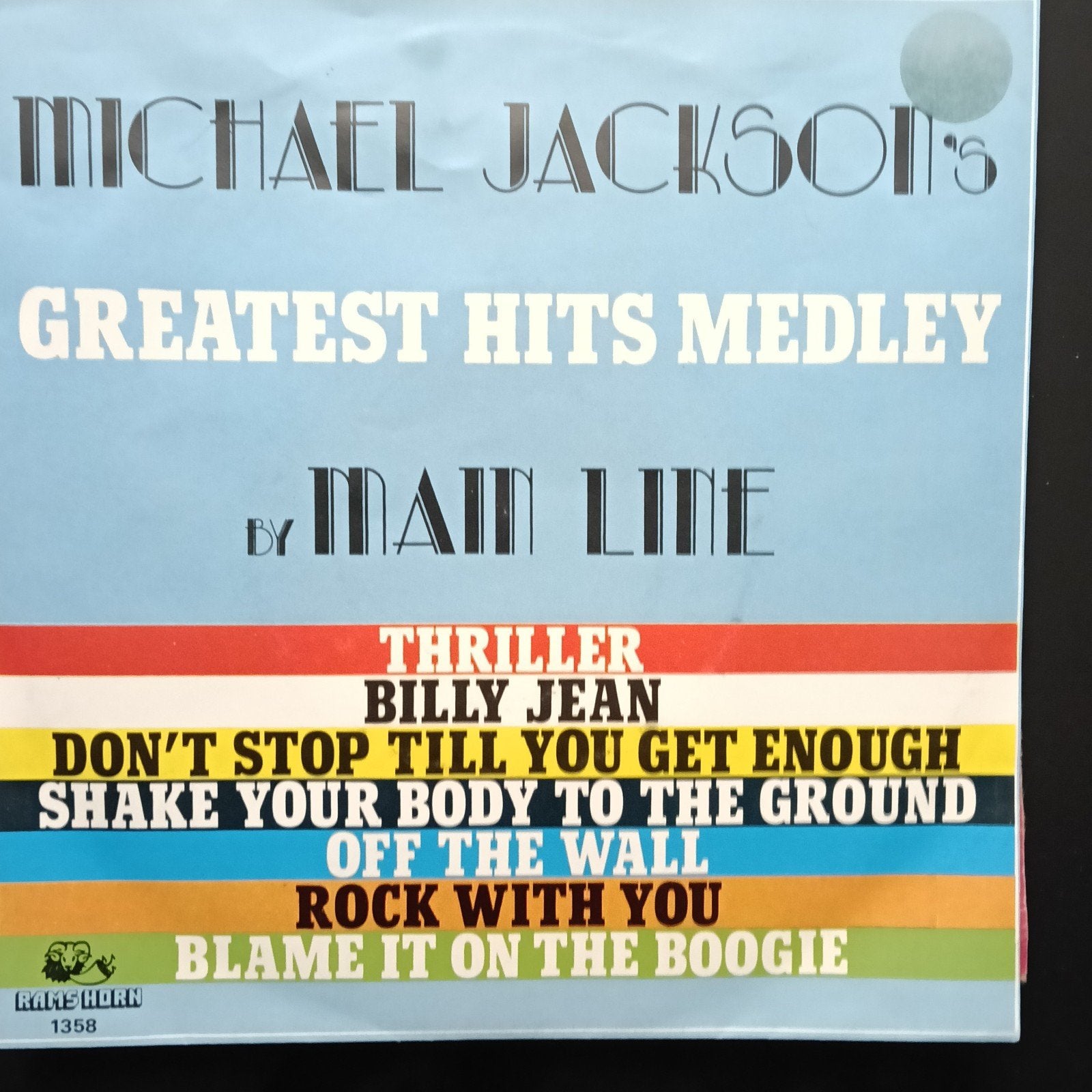 Michael Jackson Hits medley (Main Line), Ophalen of Verzenden, Zo goed als nieuw, 7 inch, Pop