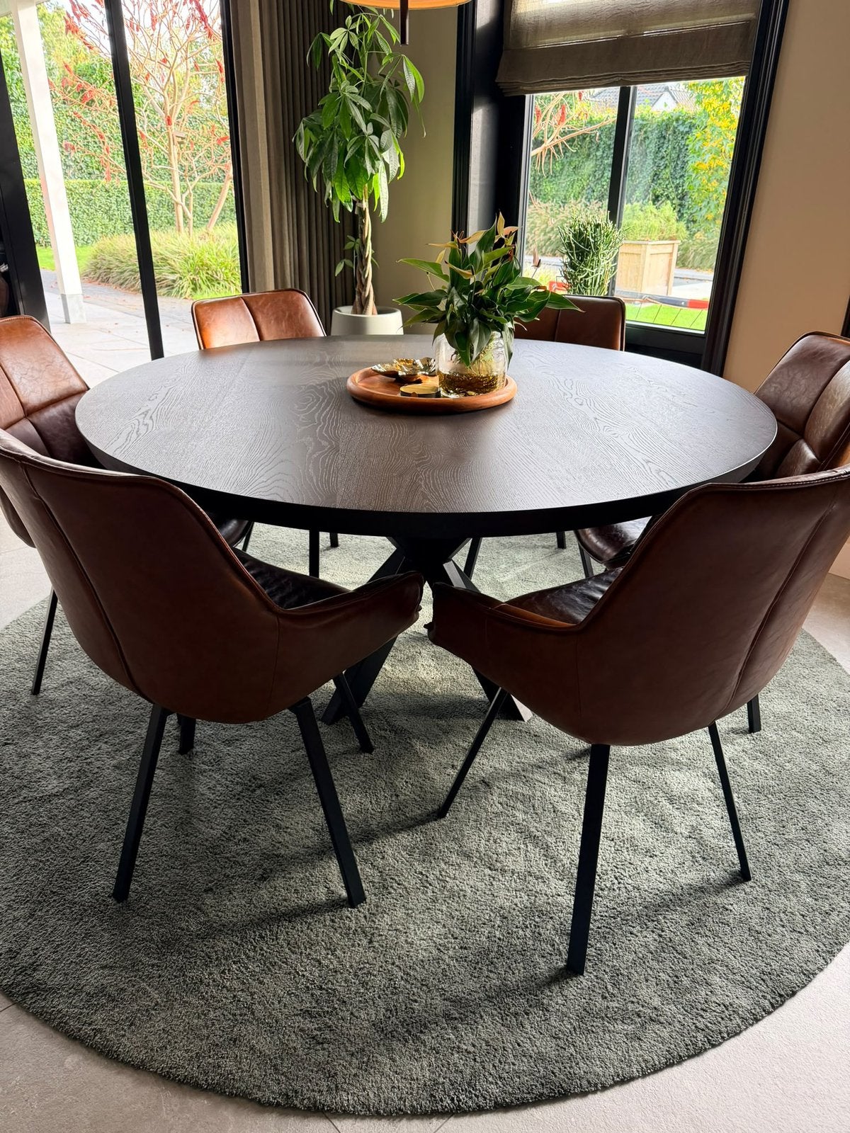 Table Du Sud Ronde Eettafel 150cm, Ophalen, Zo goed als nieuw, Vijf personen of meer, 100 tot 150 cm