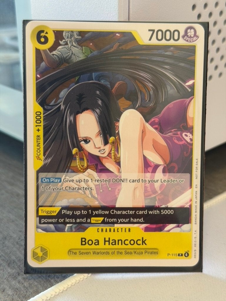 Boa Hancock P-115 One piece promo kaart, Ophalen of Verzenden, Nieuw, Losse kaart