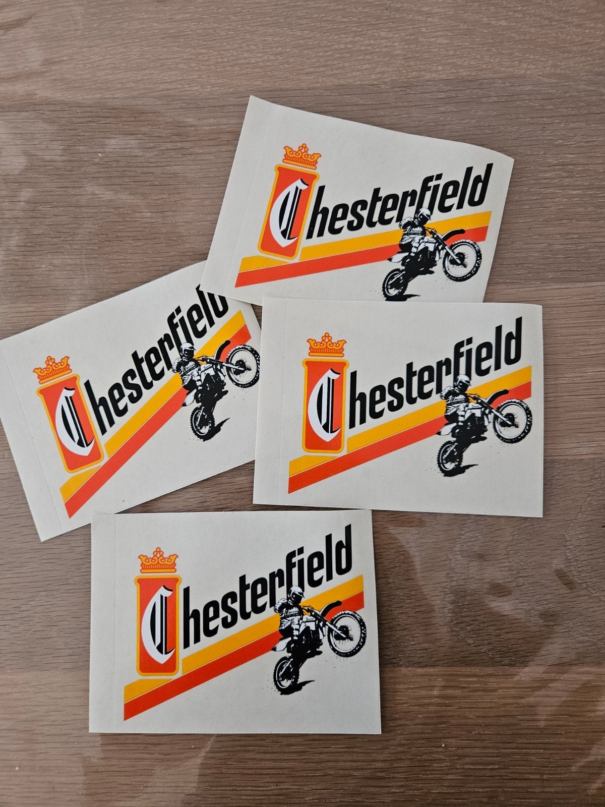Chesterfield Motorcross stickers, Ophalen of Verzenden