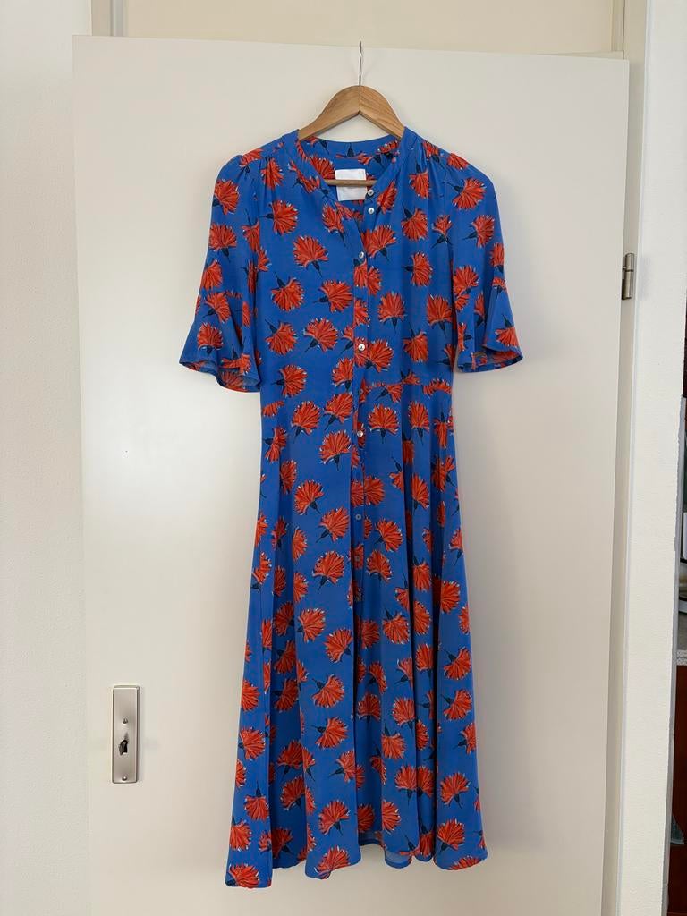 Prachtige POM jurk!, Ophalen, Blauw, Zo goed als nieuw, Maat 34 (XS) of kleiner