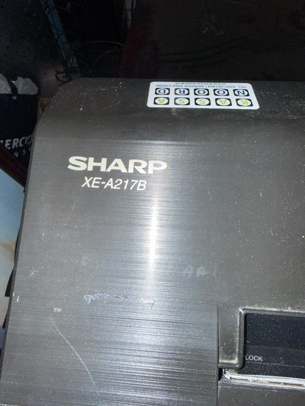 Kassasysteem- Sharp XE-A217B, Ophalen of Verzenden, Gebruikt