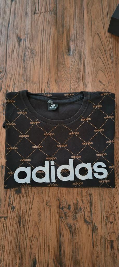 Shirt Adidas zwart maat L, Ophalen of Verzenden, Zo goed als nieuw, Zwart