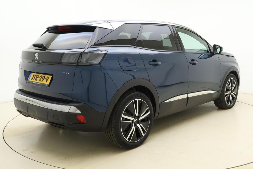 Peugeot 3008 1.6 HYbrid 180 Allure Pack Business | 19 inch |, Auto's, Peugeot, Euro 6, 181 pk, Blauw, Leder en Stof