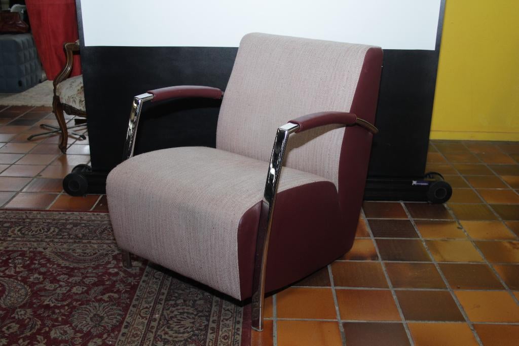C03 Montel Fauteuil Suzy, Ophalen, Gebruikt, Leer, 75 tot 100 cm