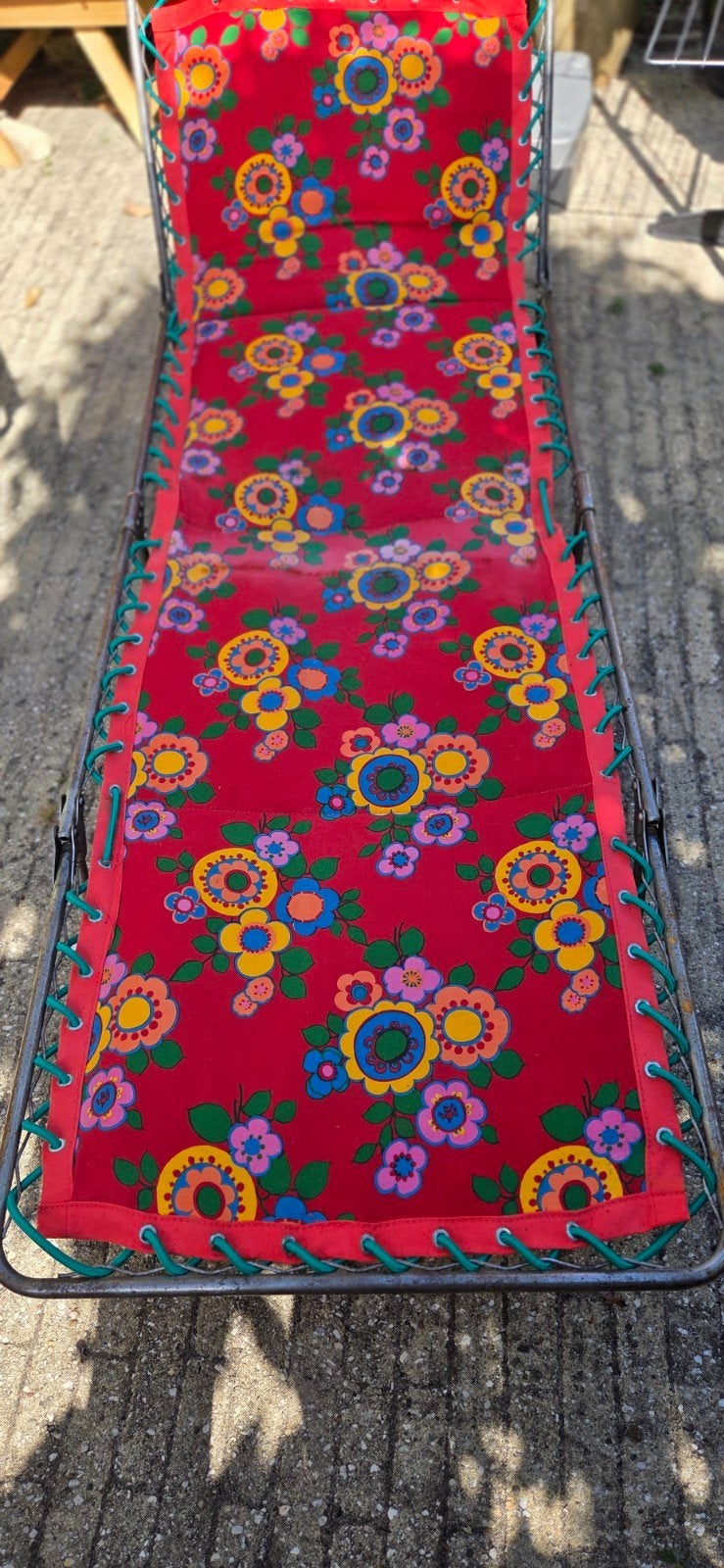 Vintage stretcher, Tuin en Terras, Ophalen, Gebruikt, Metaal, Inklapbaar