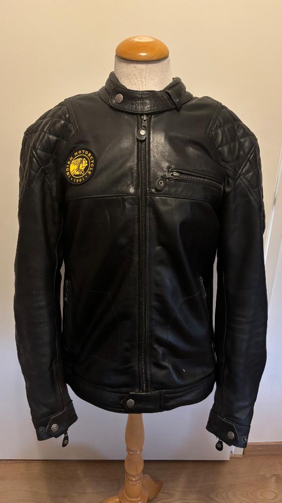 Lederen Motorjas Heren maat XL, Ophalen, Jas | leer, Tweedehands, Heren