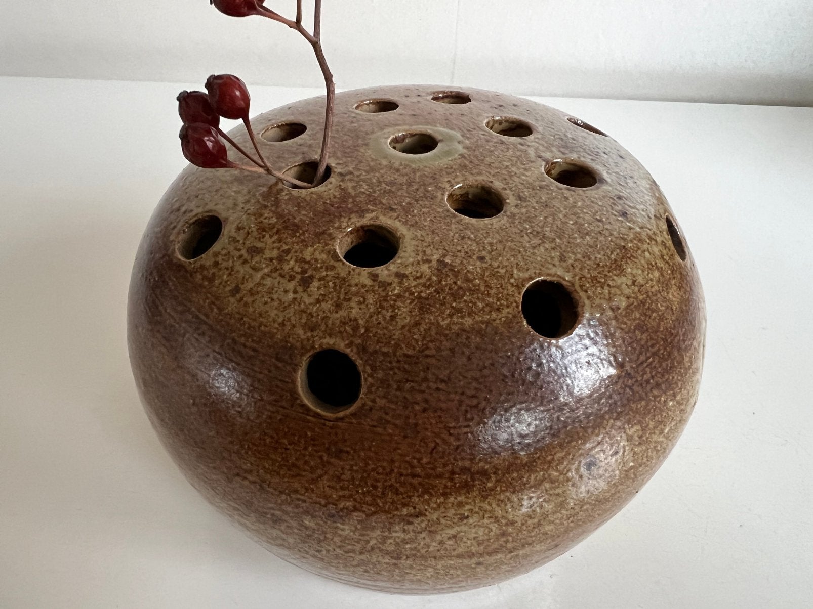 Vintage Grote Keramiek Bloemsteker Flowerfrog Jaren 70, Ophalen of Verzenden