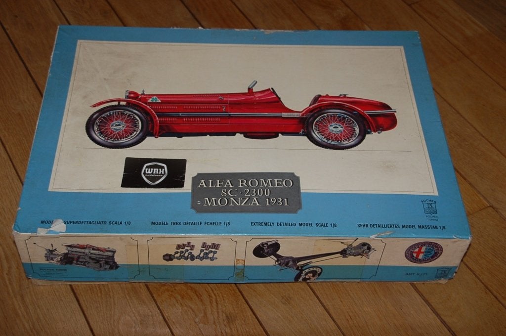 1:8 ALFA ROMEO 8C 2300 MONZA Pocher unbuilt zie info WRH, Verzenden, Zo goed als nieuw, 1:5 t/m 1:8, Auto