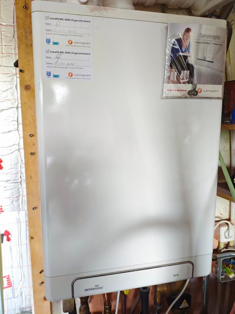 Intergas HRE 28/24 A CW4 CV-ketel 3 jaaroud met onderhoud, Ophalen, Gebruikt, Aardgas, Geiser