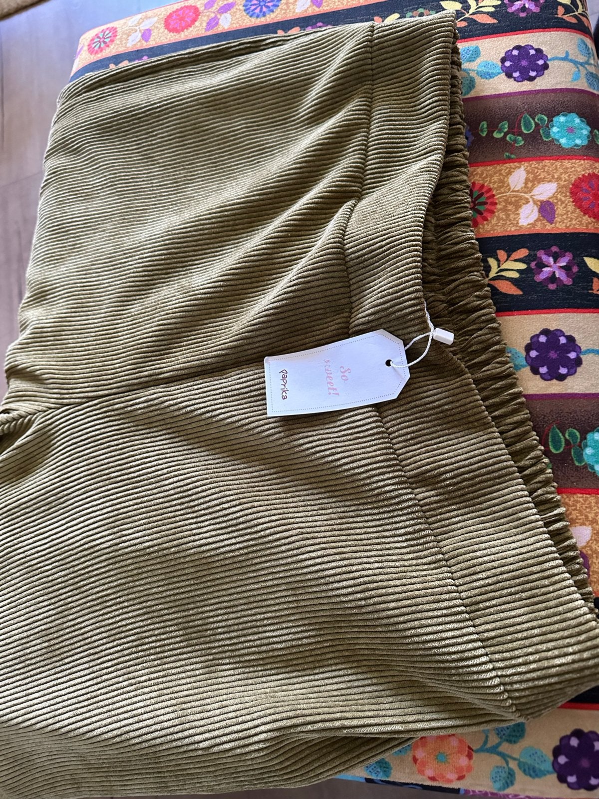 Nieuwe Paprika ribbroek - Olijfgroen - maat 3, Kleding | Dames, Maat 42/44 (L), Nieuw, Ophalen of Verzenden, Lang