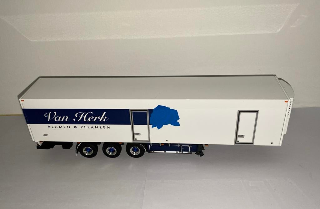 Wsi Van Herk fridge trailer, Hobby en Vrije tijd, Modelauto's | 1:50, Ophalen of Verzenden, Zo goed als nieuw, Bus of Vrachtwagen