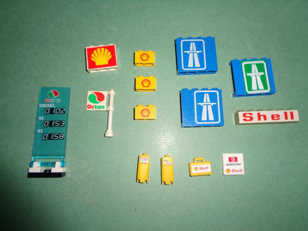 Lego stenen Shell en Octan., Ophalen of Verzenden, Zo goed als nieuw, Lego