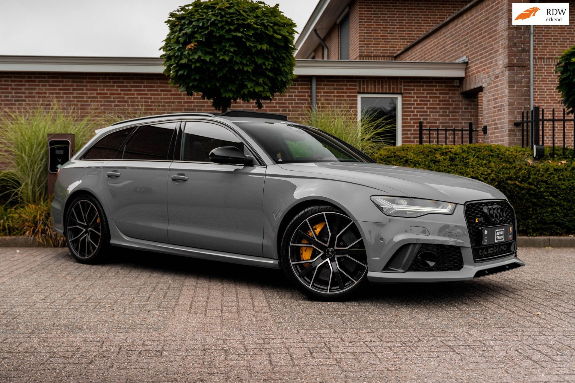 Audi RS6 Avant 4.0 TFSI Quattro Performance Pro Line Plus Ke, Auto's, Audi, Bedrijf, Te koop, RS6, 360° camera, 4x4, ABS, Achteruitrijcamera