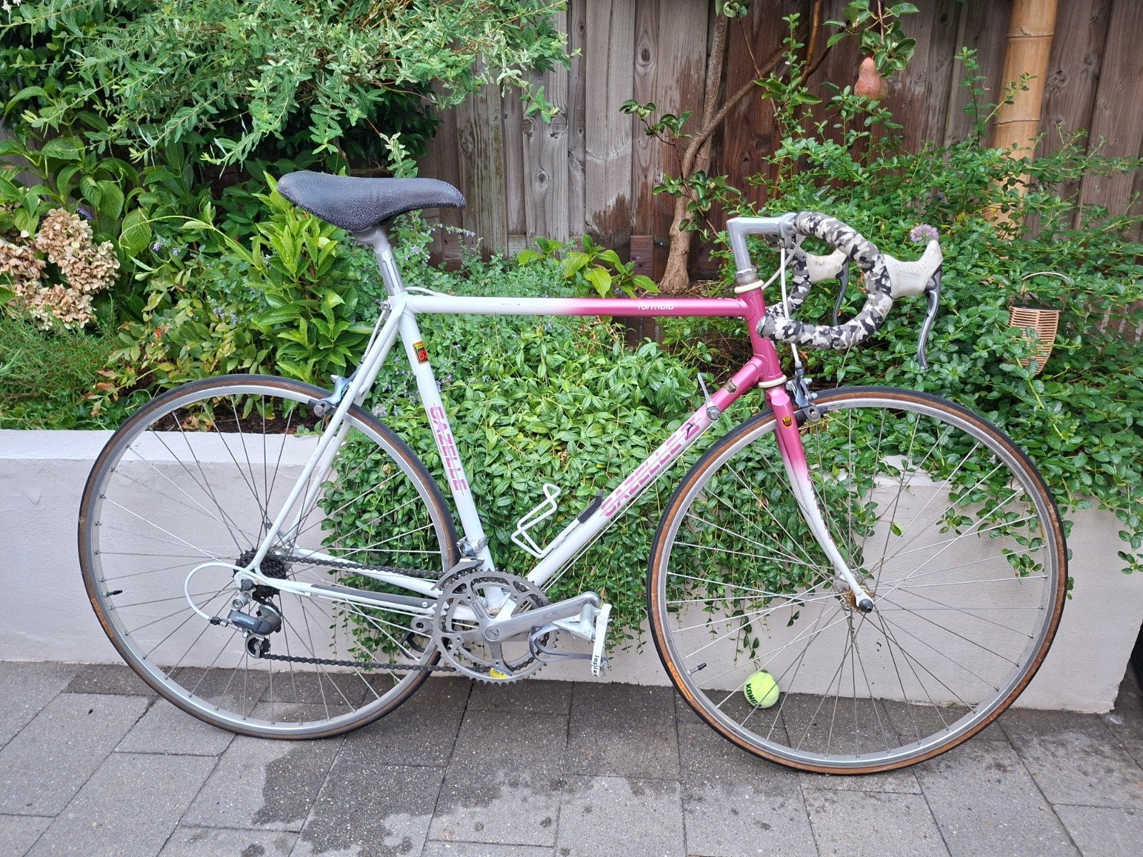 Gazelle Formula Vintage Racefiets - Roze/Wit, Ophalen, Gebruikt, 10 tot 15 versnellingen, Gazelle